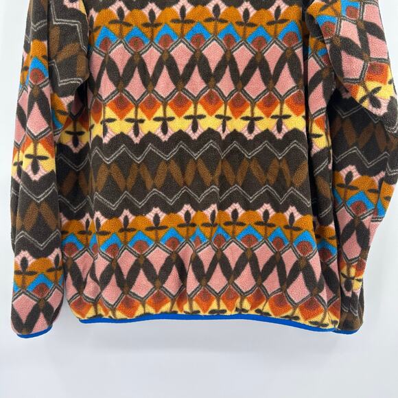 Patagonia Lightweight Synchilla Snap-T Fleece Companions Big Anthos Womens Sz XL - Picture 11 of 13